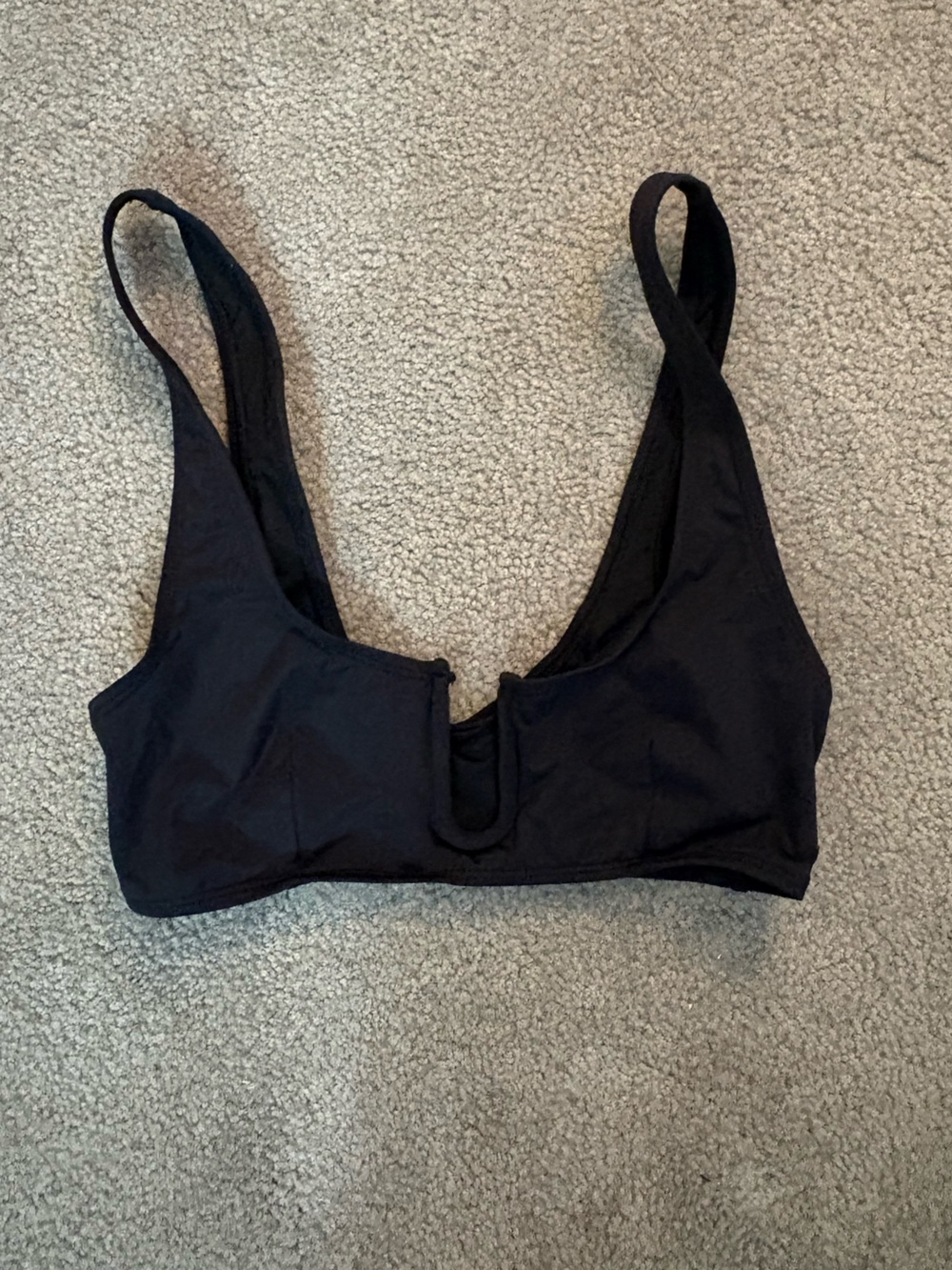 Good American black swim top